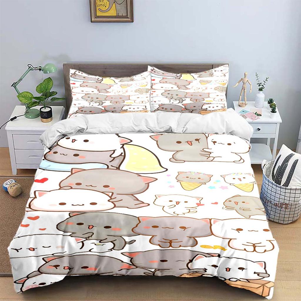 Exquisite Cartoon  B-Bubu Wallpaper  Anime Digital Printing Bedding Set Duvet Cover Comforter Bed  Youth Kids Girl Boys Gift