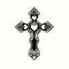 Vintage Metal Wall Cross Ornament Iron Art Decor Home Gift Cafe
