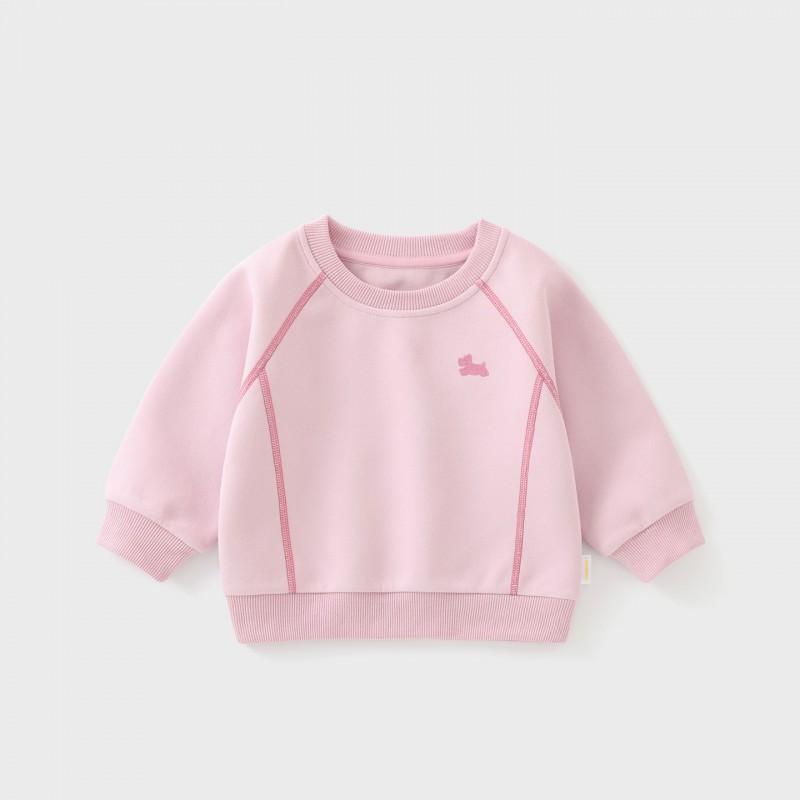 Soft Fleece Toddler Girls Pink Hoodie Sweatshirt Long Sleeve Winter Kids Clothing 1-3 Years