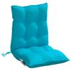 Low Back Chair Cushions 2 pcs Turquoise Oxford Fabric
