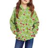 Children's Long-sleeved Loose-fitting Pullover Hoodie With Drawstring And Solid Color
