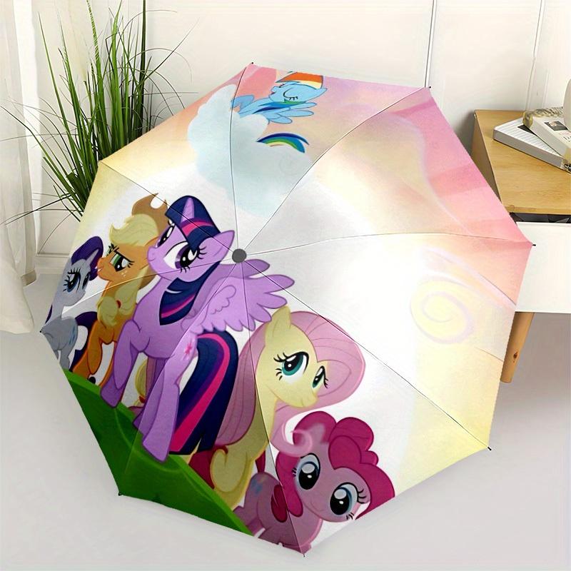 1pc My Little Pony Automatic Opening/closing Umbrella, Foldable Sunshade, Perfect Gift for Friends, Durable Handle Y250812094