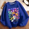 Children's Trendy Witch Hunt Team Hoodies for Autumn and Winter, Casual Long-sleeved Round-neck Hoodies for Boys and Girls