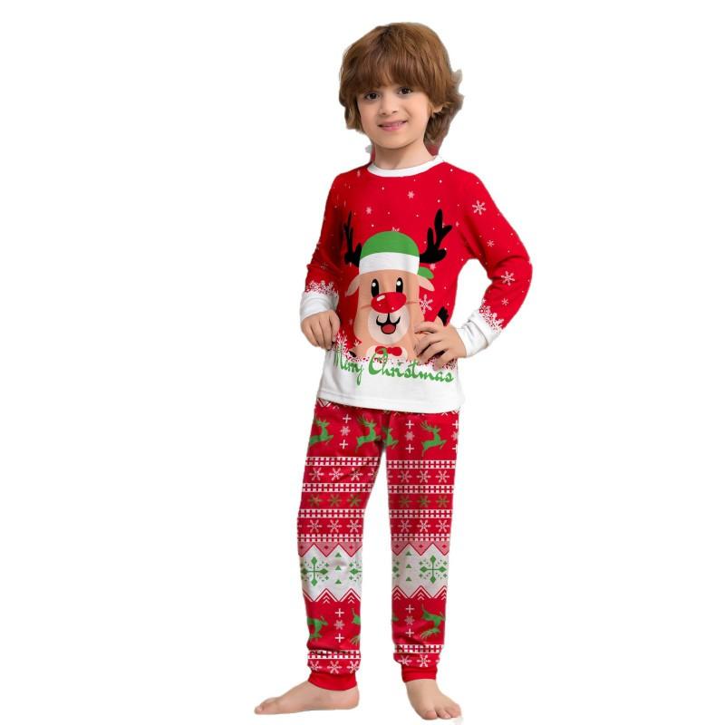 Christmas Family Matching Pajamas Set Santa Letter Print Loungewear Whole