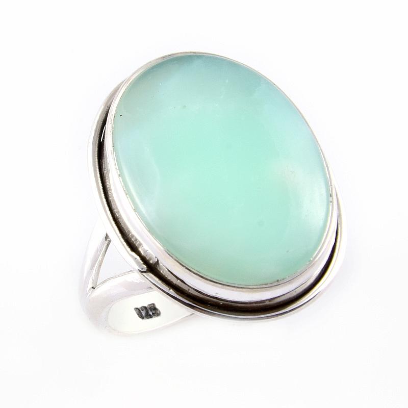 Natural Chrysoprase Gemstone Handmade 925 Sterling Silver Jewelry Ring S.6 j6L32