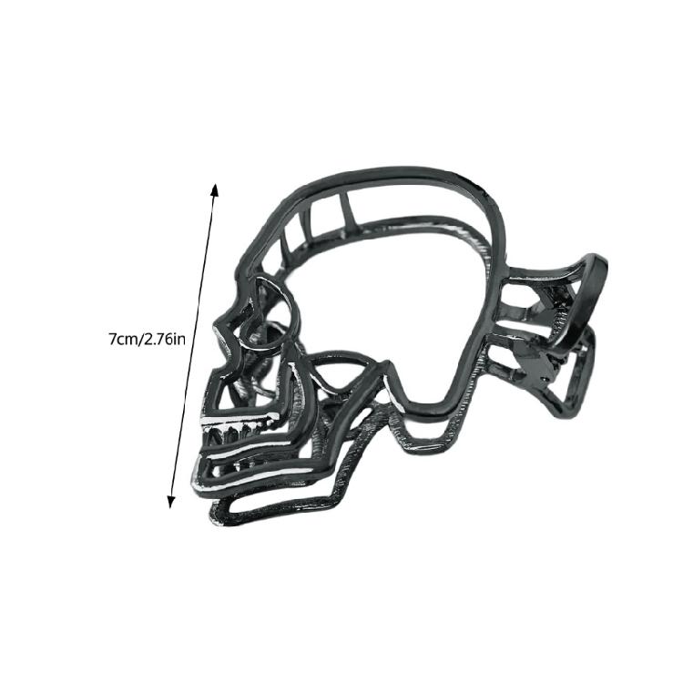 Halloween Skull Hair Clip Claw Clip for Theme Party Hollowed Skull Barrettes