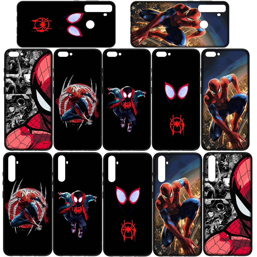 for iPhone 17 16 15 Xiaomi Poco F7 F8 X7 X6 C85 C75 C71 M8 Redmi Note 14 13 12 Pro Max 14C 13C 15C A3 A4 Case Anime Spider Man Marvel Spiderman Cover