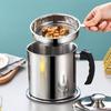 Oil Filter With Strainer Kitchen Oil Storage Jar With Lid Oil Bottle Oil Control Filter Household Cooking Storage Filter Jar