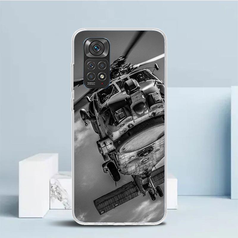 Military Aircraft Warship Fighter Phone Case For Xiaomi Redmi Note 15 14 14S 13 12S 12 Pro Plus 11S 11 11T 11E 10S 10 + Soft TPU