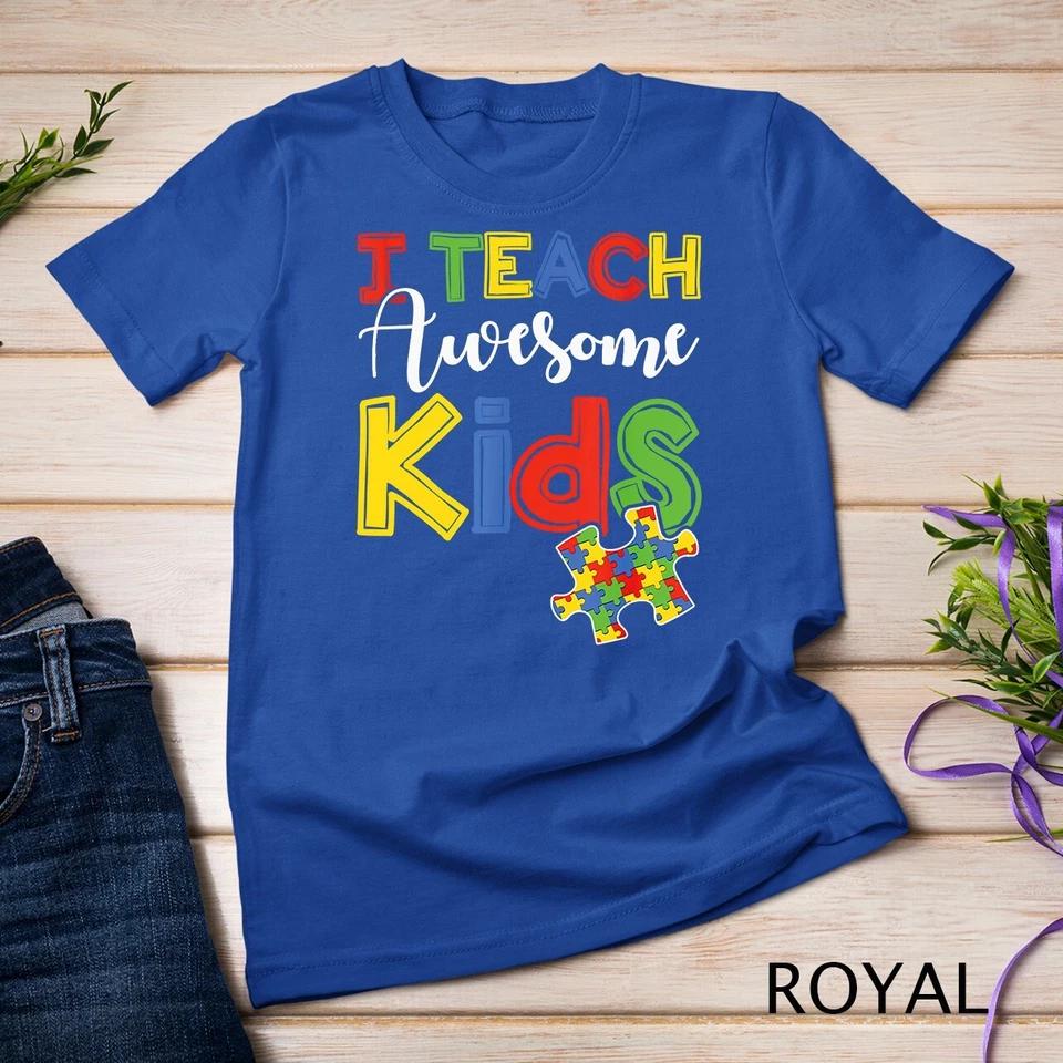 Autism Awareness Special ED Teacher Gifts T-Shirt Unisex T-shirt 7 S