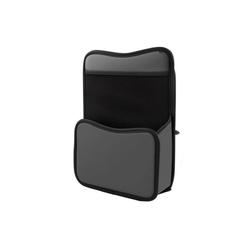 Car Middle Console Storage Bag Secure Barrier Holder PU Leather Construction Easy Install Vehicle Interior Use for Pet