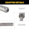 SDS-Max auf SDS-Plus SDS-Adapter Schnellwechsel Professional Bohrhämmer-Adapter Silber Bohrhammer-Anschlussadapter