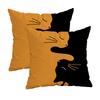 Pink Pillows With Black Rose Patternzipper Design, Decorative Pillowcase, 45X45 Cm Pillowcase