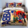 Set Copripiumino con Stampa Album Musicale Retro ABBA Copripiumino Federe  (1*Copripiumino 2*Federe, senza piumino)