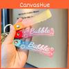Lovely Acrylic Bubble Lipstick Keychain In Purple Ideal For Graduation Gifts