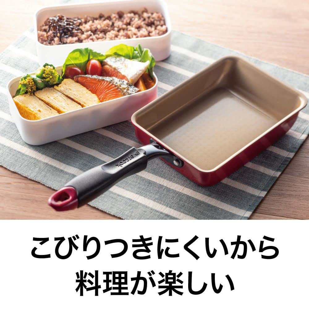 Put an End To Your Frying Pan Evercook Omelet All Heat Source Compatible Frying by Search! Pan, 13x18cm, (IH Compatible), Non-Stick Pan, PFOA-Free,