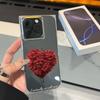 Square Back Tube Protection Clear Case For iPhone 15 Plus 11 12 14 Pro Max 13 16 ProMax Anti-Oxygen,Red Tree Love Pattern Casing