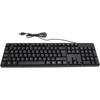 USB Wired Minority Language Keyboard (Russian, Spanish, French, English), 104 Keys 1.5m Cable, Ergonomic Design Stable Performance, Plug and Play for