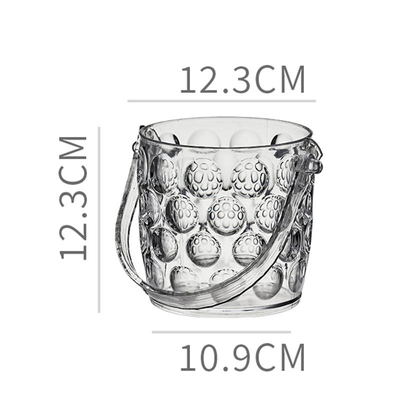Transparent Wine Ice Cooler For Party Home Whisky Ice Bucket Ice Champagne Bucket Thermal Beer Bucket Bar Accessories