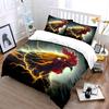 Electric Rooster Energy Theme Set Exquisite Three-Piece Bedding Set Gift For Kids And Adults
