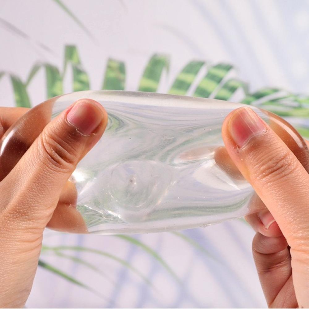 Squishy Transparent Squeeze Ball Stress Relief Toy Sensory Fidget Toys for Kids Adults Anxiety Relaxation ASMR Fun Party Gift