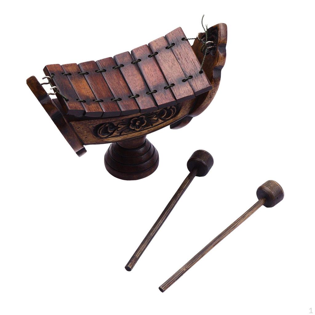 Wooden Xylophone Teak Wood Percussion Musical Instrument Home Decor Decorative Hand Knock
