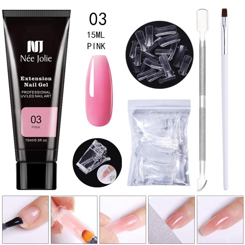 15ml Quick-Dry Cross-border Nail Extension UV Gel