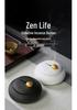 Coiled Ceramic Incense Burner: Chinese Style Water Mountain Aroma Holder for Indoor Use
