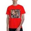 Sebastian Stan und Chris Evans Collage Herren T-Shirt Übergröße T-Shirts Herren Rundhals Baumwolle T-Shirts Kurz Sommer Herren