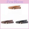 Leather Belt For Women With Silver Buckle Casual Office Fashion Accessory