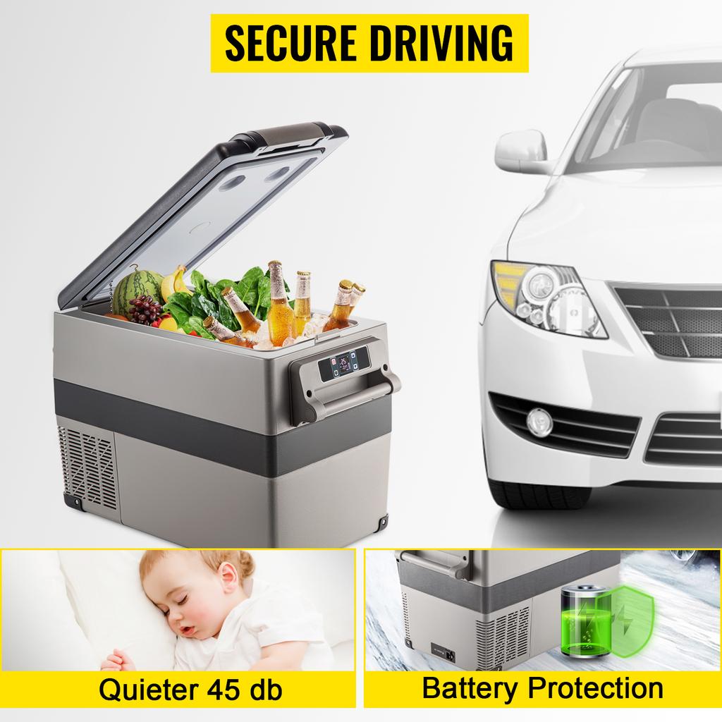 VEVOR Frigider Auto 45L Mini Frigider Congelator Răcitor Portabil cu Compresor