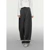ELLE Women's High-Waisted Knitted Casual Wool-Blend Banana Pants
