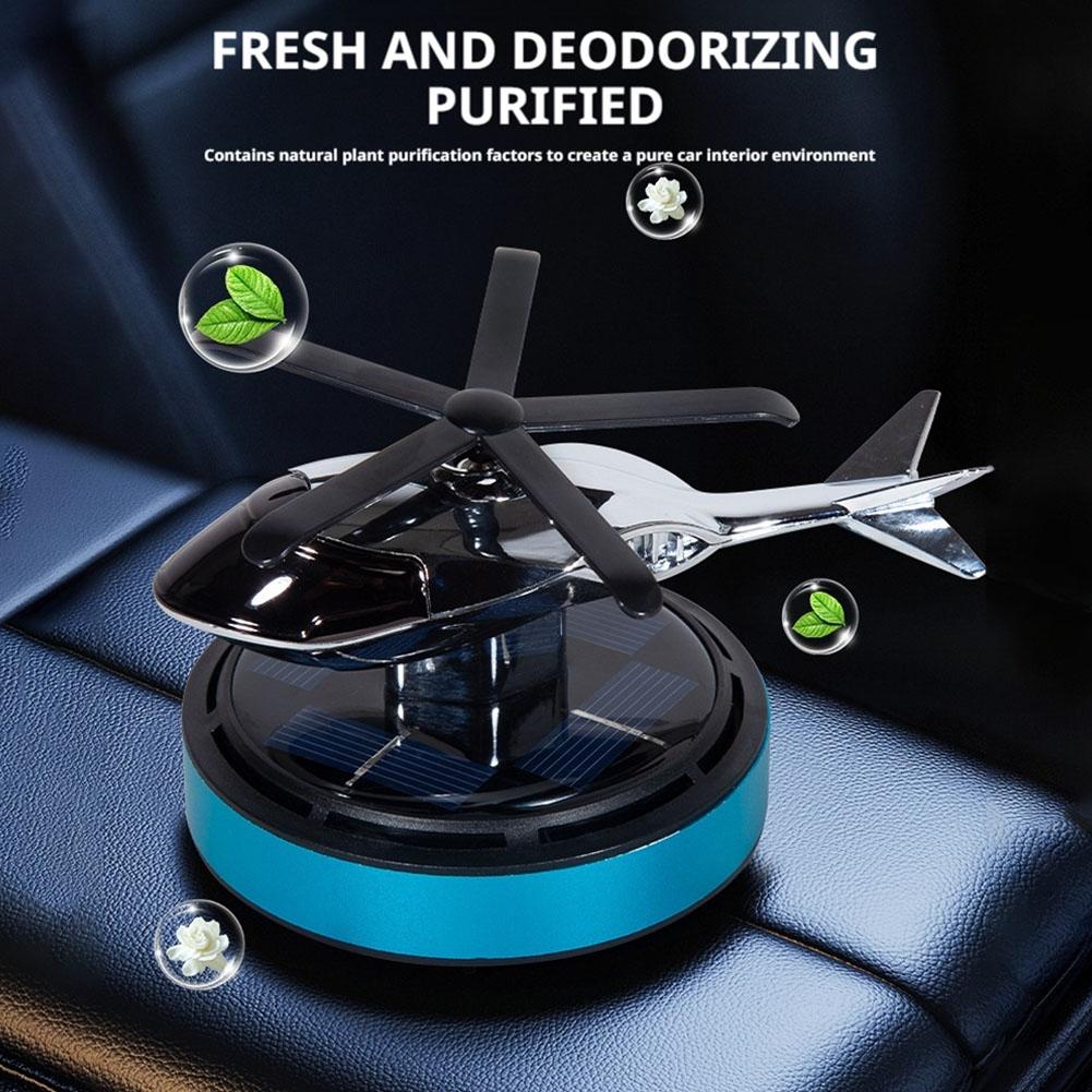 Car Air Freshener Solar Diffuser Helicopter Styling Decorative Aromatherapy Car Interior Accessories Propeller Rotary Perfume