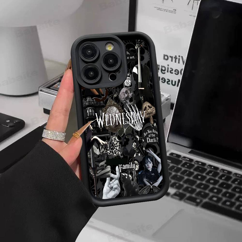 Custodia per Telefono MOVIE W-Wednesday Per IPhone 17 16 15 14 13 Pro Max Plus 12 11 Cover