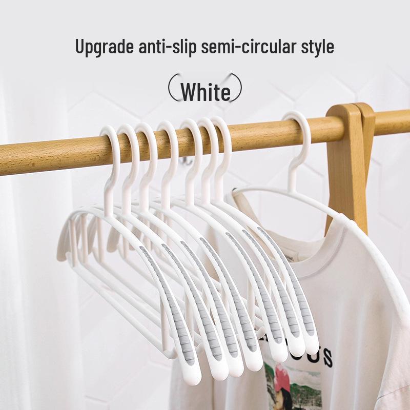 Non-Slip Wide Shoulder Plastic Clothes Hanger - Traceless, No Deformation, Ideal for Coat Drying