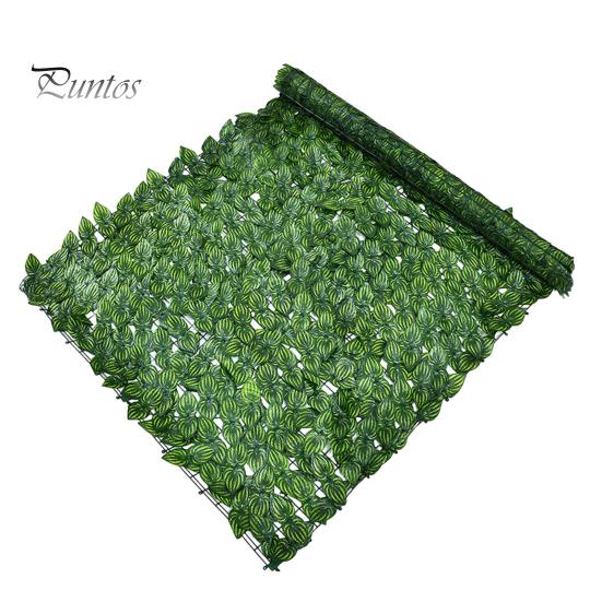 Artificial Hedge Plants Leaves Faux Ivy Grass Wall Backdrop UV-resistant Greenery Decor for Balcony Privacy Garden Patio Backyard Weatherproof