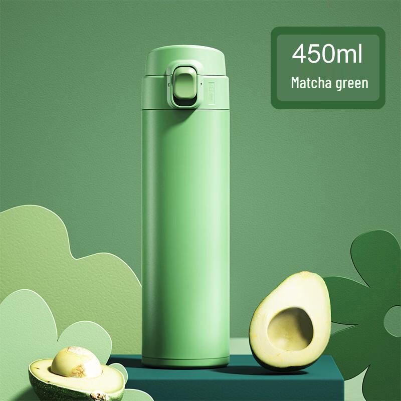 Stylish Stainless Steel Pop-Up Lid Insulated Tumbler