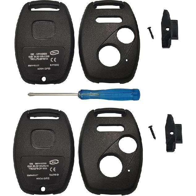 Replacement for 3+1 Buttons Keyless Entry Remote Honda Key Fob Case Fit for Honda 2008-2012 Accord 2006-2013 Civic EX 2009-2015 Pilot Fit for Honda