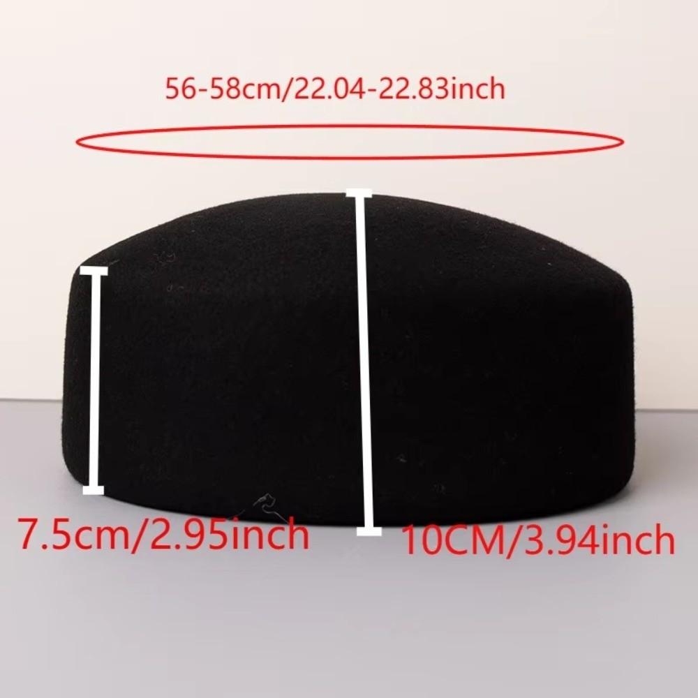 כובעי פדורה שטוחים קשיחים כובעי ברט אלגנטיים כובע קופסא אופנתי חורף