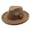 High Quality Woolen Top Hat Women'S British Retro Rolled-Brimmed Jazz Hat Men'S Casual Felt Hat Top Hat Lmn186