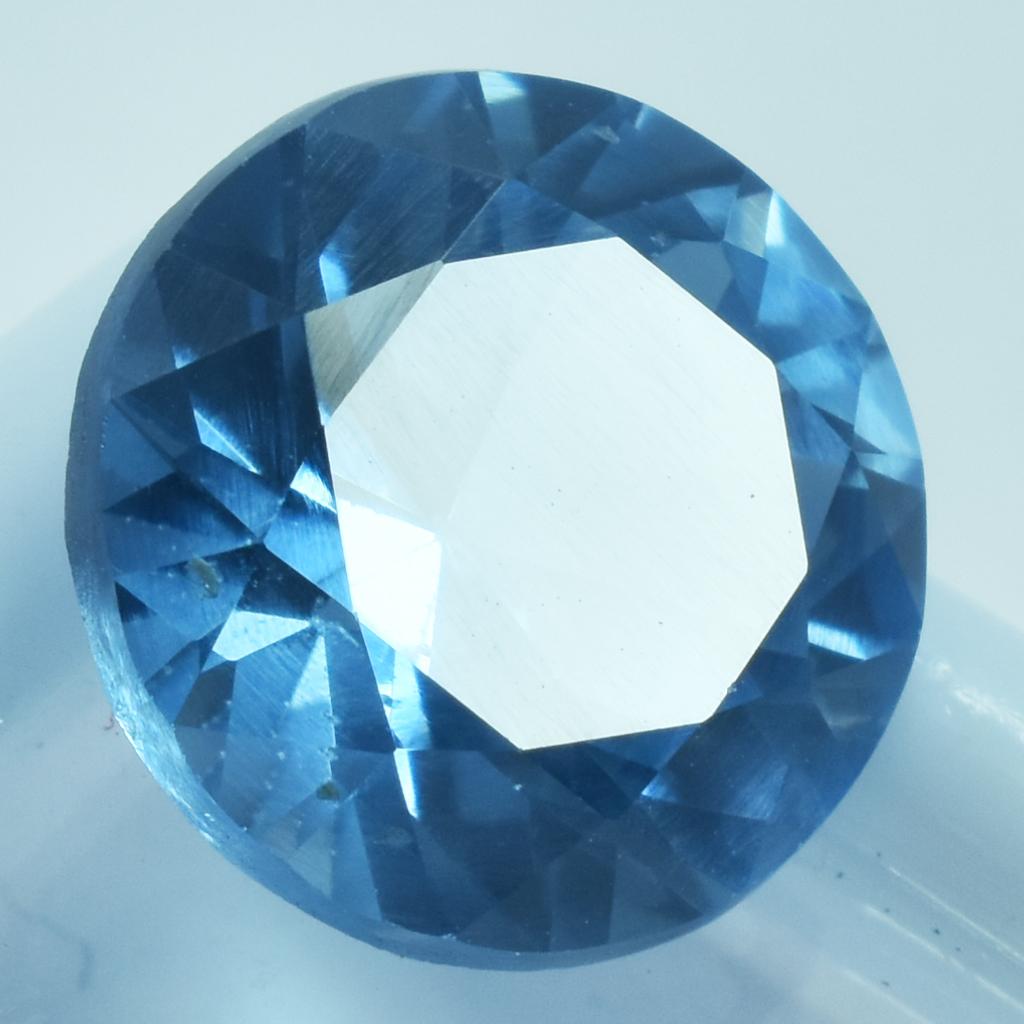 CERTIFIED 6.35 Ct Natural Round Cut Blue Sapphire Earring Size Loose Gemstone SU-902-R