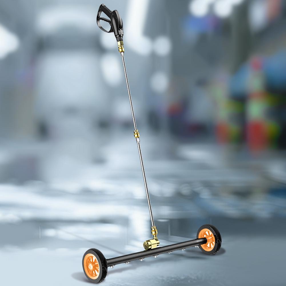 4000 PSI High-Pressure Water Broom 22 Inch 1/4 Quick Connector Water Broom Under Car Chassis Floor Wash Underbody Cleaning Tool