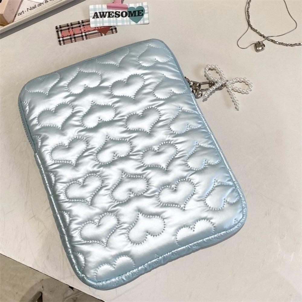 Puffy Design Pearl Tablet Storage Bag Large Capacity Laptop Sleeve Computer Bag  for School