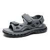 Fashion Sandals for Men Brand Summer Genuine Leather Men Slippers Gladiator Men Beach Sandals Soft Comfortable Outdoors Wading Shoes