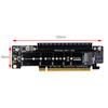 PCIe X16 To X8+X4+X4 Split Expansion Adapter Card PCIE4.0 M.2 NVMEx2 Input Ports Support 2280/2260/2242/2230 SSD