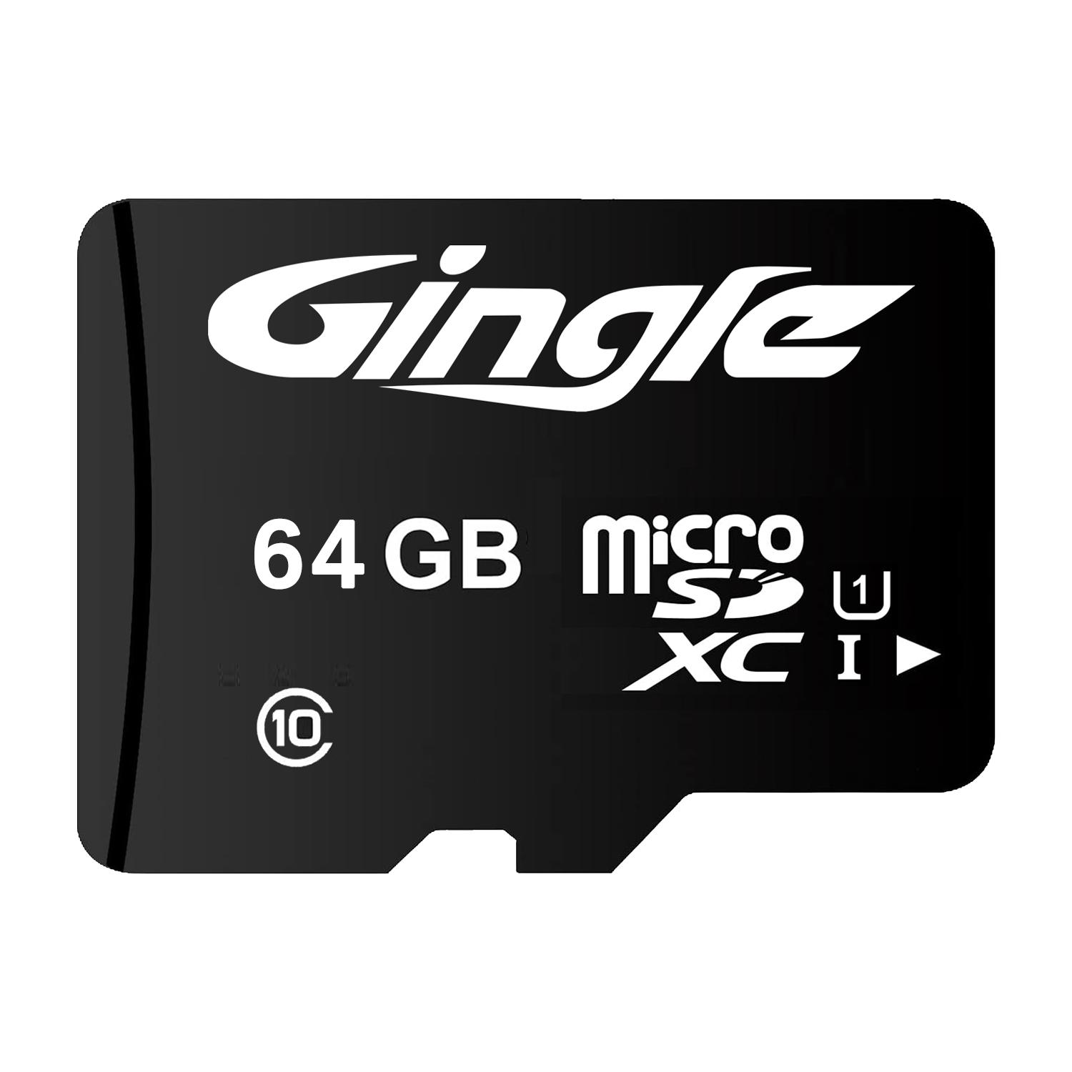 Micro SD TF 32 GB 64 GB/128 GB/256 GB Klasse 10 Micro SDHC Flash-Speicherkarte mit Adapter für Fahrzeugdatenrekorder, Kamera, Smartphone, Game-C10, U1 【64GB】