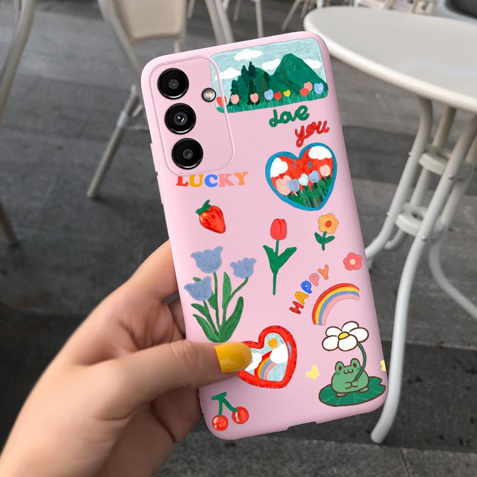 For Samsung Galaxy A04S 2022 Lovely Printing Jelly Phone Case For Samsung A04s A 04s SM-A047F Soft Silicone TPU Back Cover