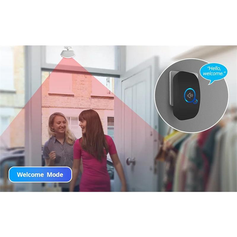 Wireless Waterproof Doorbell Doorbell Waterproof Wireless Chime Home Doorbell Intelligent 32 Songs Smart Doorbell Alarm With Battery