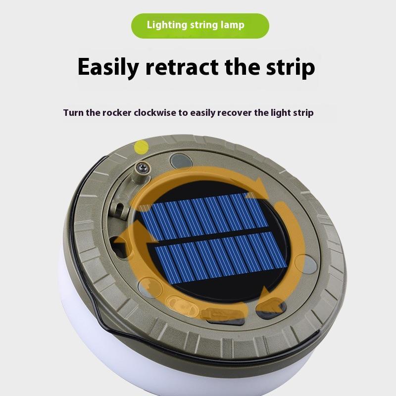 Multifunctional Solar Camping String Lights: Colorful Festival & Atmosphere Tent Lighting