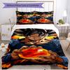 3pcs Duvet Cover Set (1*Duvet Cover + 2*Pillowcase, Without Core), Dragon Ball Print Soft All‑Season Bedding Set, Home Bedroom Decor Gift